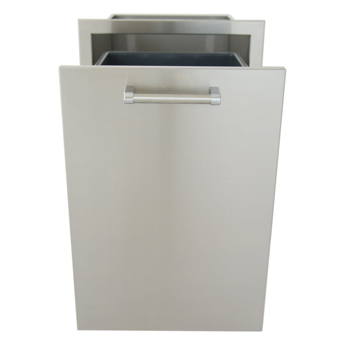 Kokomo dual trash and propane pull-out drawer closed