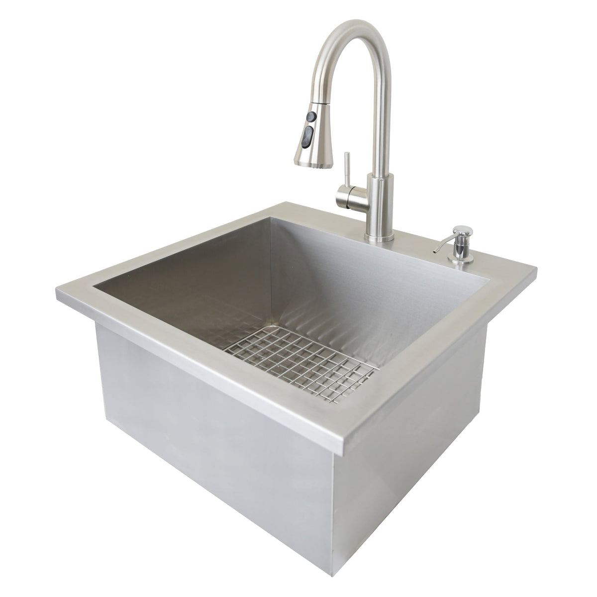 Kokomo 20" x 20" bar sink with faucet