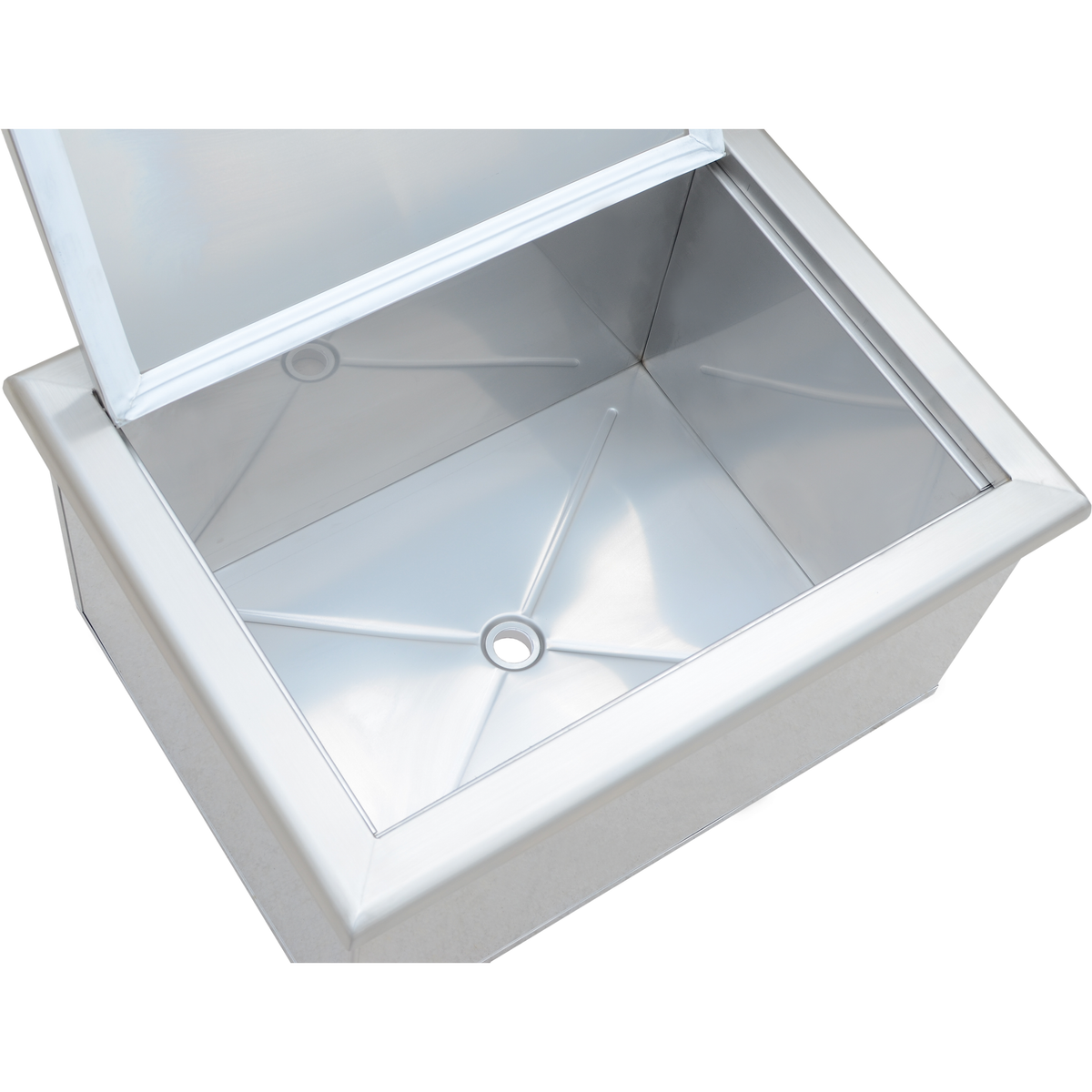 Kokomo ice chest interior, angled view
