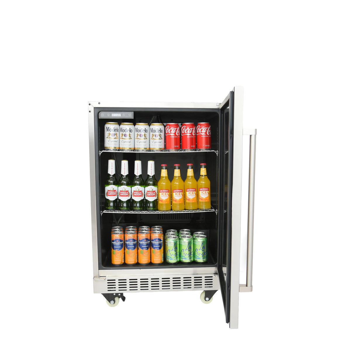 Kokomo 24" kegerator with shelves as a beverage cooler