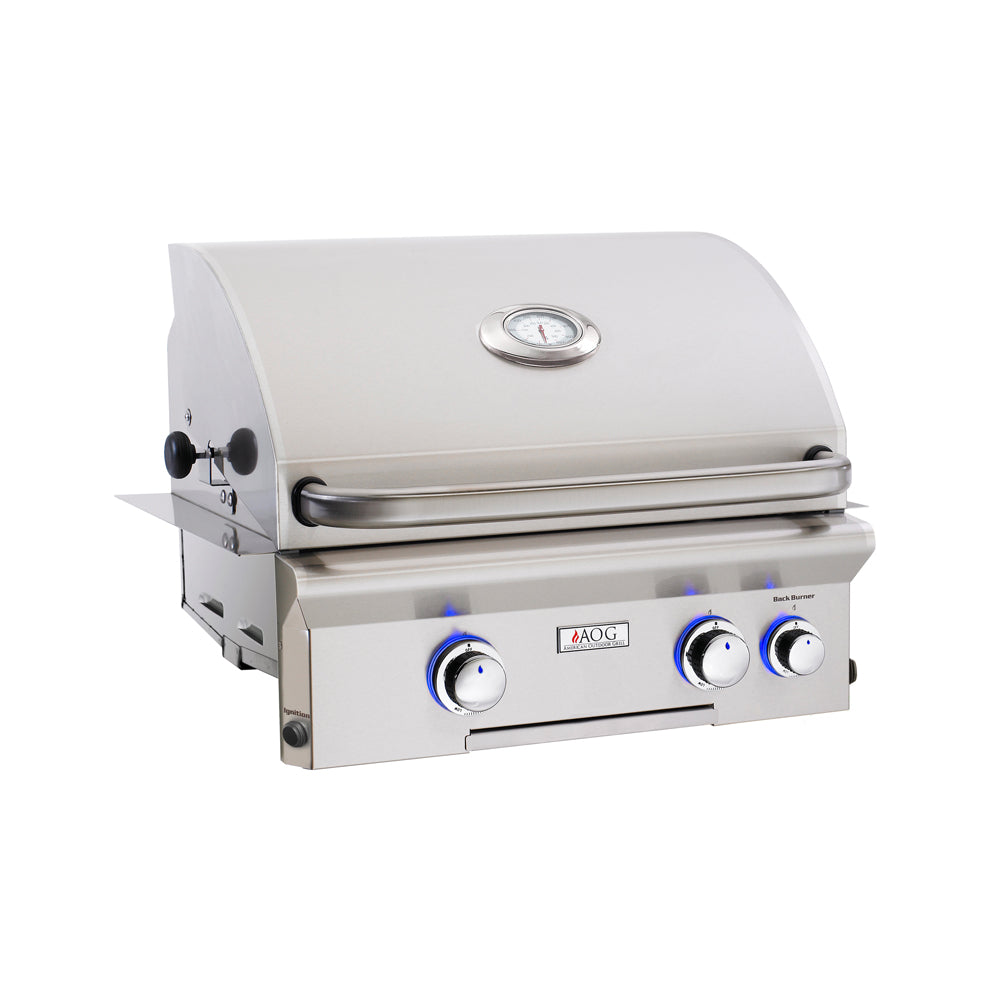American Outdoor Grills L-Series 24 inch Built In Gas Grill with Backburner