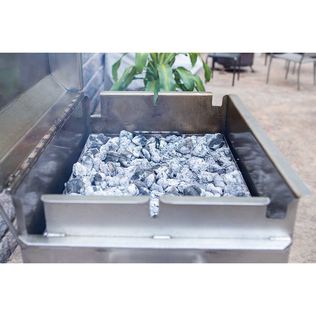 BBQ26S Charcoal Grill Flat Grate 23 Charcoal Briquettes
