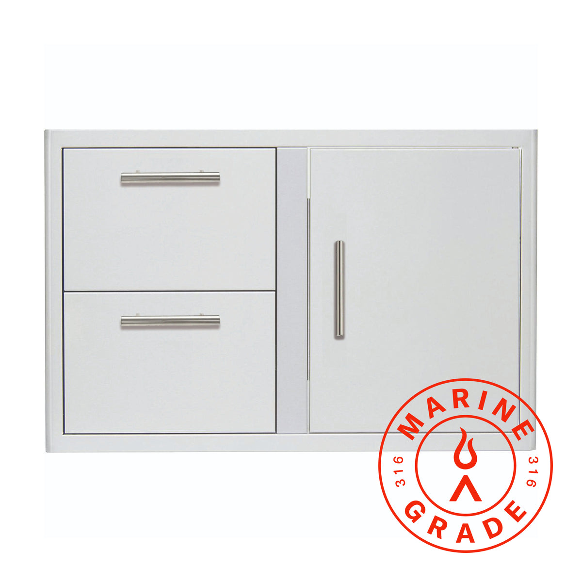 Blaze Marine Grade 32" door and double drawer combo