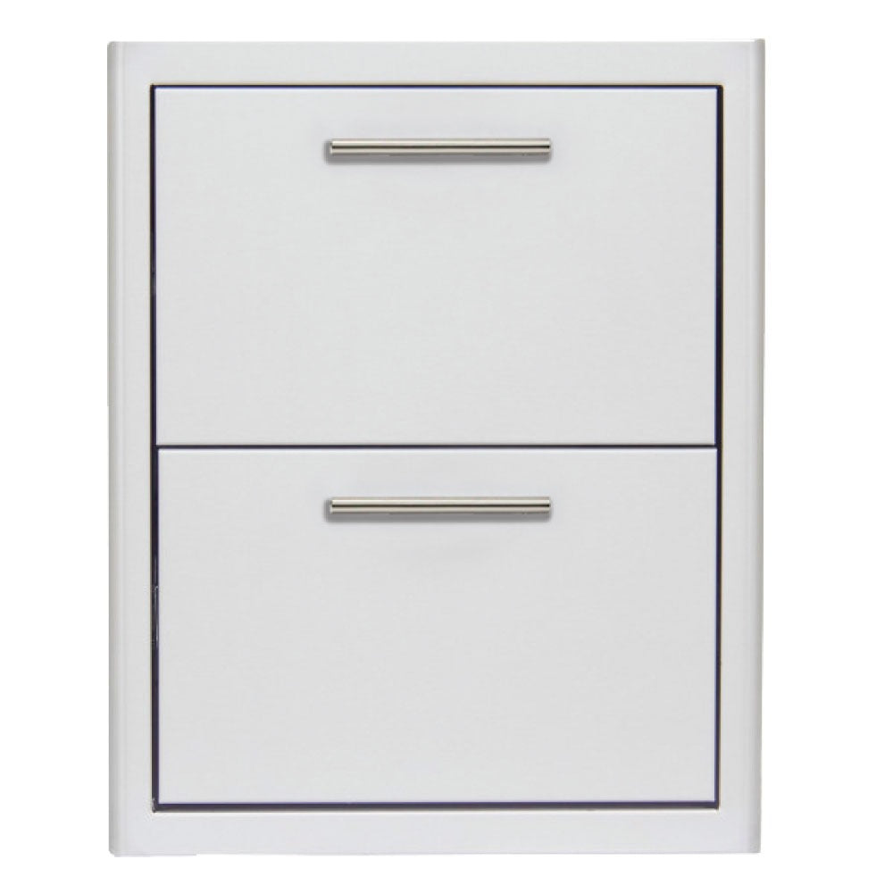 Blaze 16" Stainless Steel Easy Close Double Access Drawer with LED Lighting (BLZ-DRW2-R-LT)