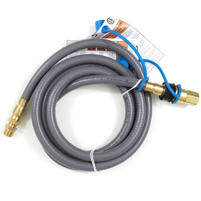 Blaze 10 ft natural gas hose with quick disconnect