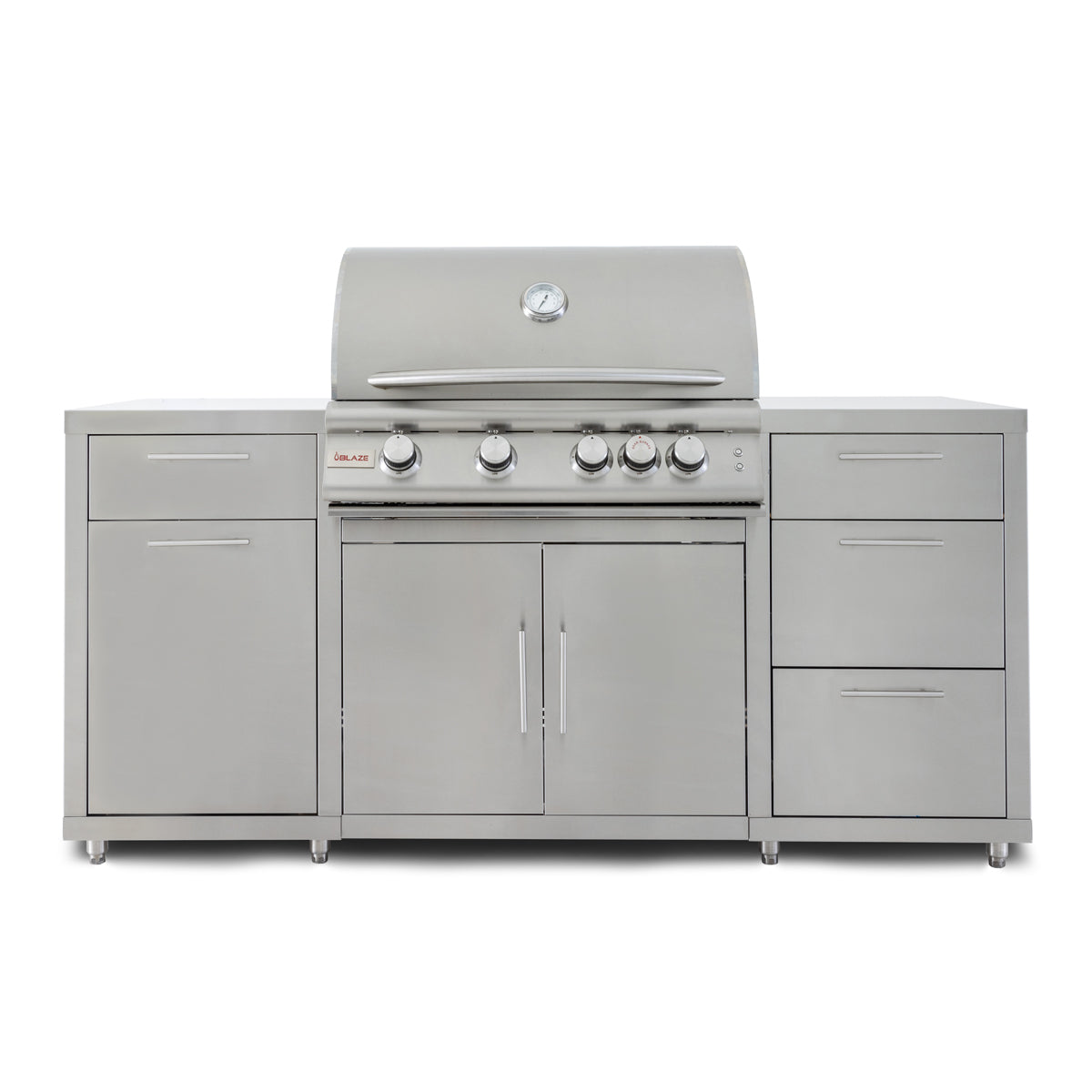 Blaze Stainless Steel Island with LTE PRO 32 4 Burner Built In Gas Grill 1