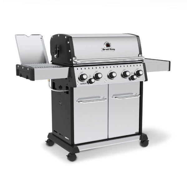 Broil King Baron S 590 Pro IR 38 in Free Standing Gas Grill Front Closed Angle