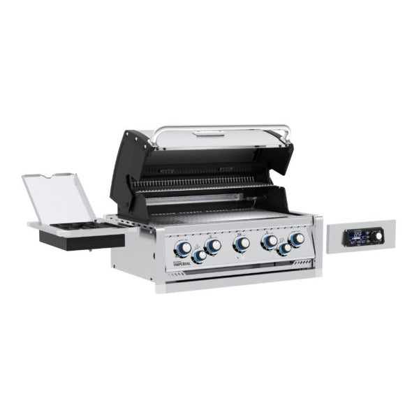 Broil King Imperial QS 590 38 in Built In Gas Grill Front Open Angle