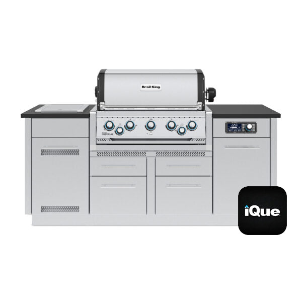 Broil King Imperial QS 590 38 in Island Gas Grill Front Closed