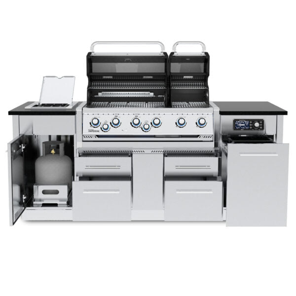 Broil King Imperial QS 690 44 in Island Gas Grill Front Open