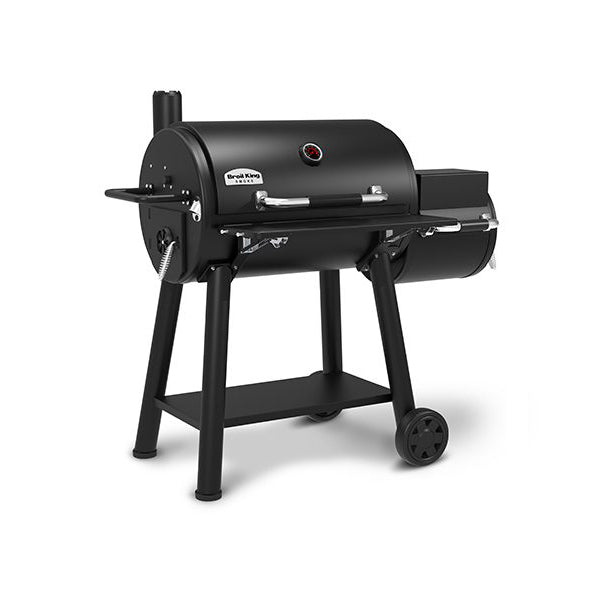 Broil King Regal 500 Charcoal Offset Smoker Front Angle Closed