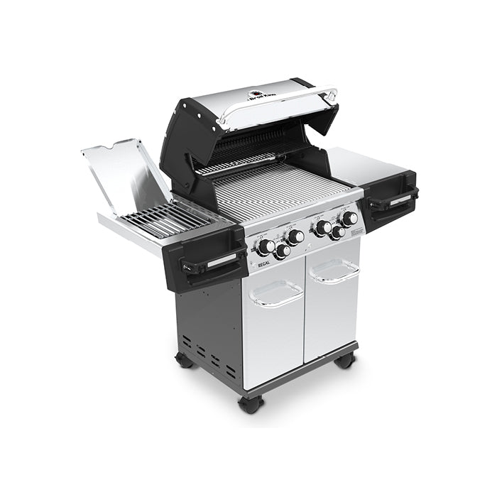 Broil King Regal S 490 Pro IR 32 in Free Standing Gas Grill Front Angle Open