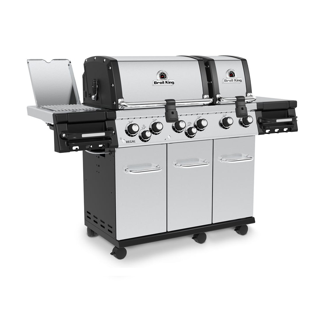 Broil King Regal S 690 Pro IR 44 in Free Standing Gas Grill Front Angle Closed