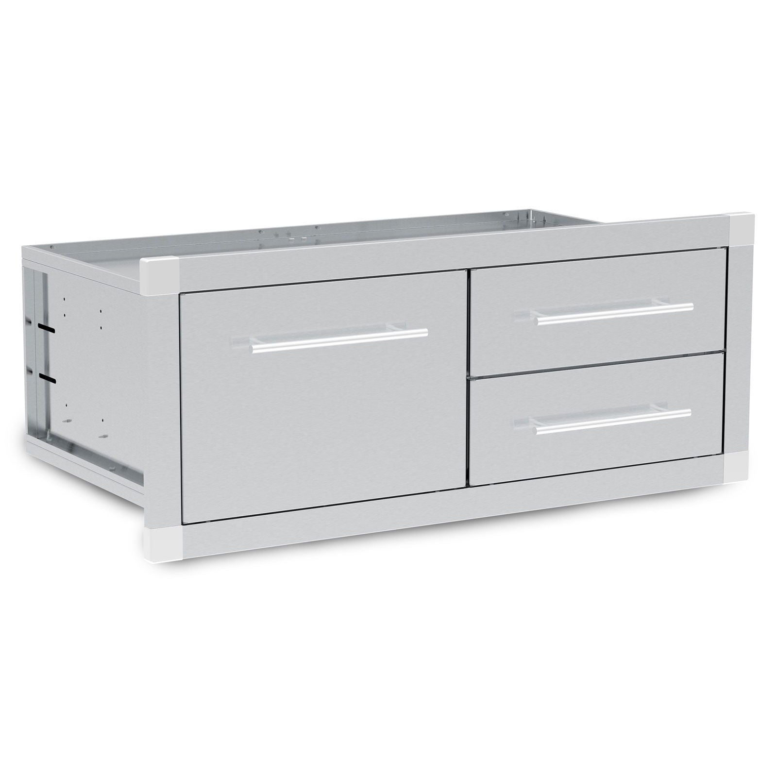 Broil King Stainless Steel Enclosed Triple Drawer Assembly - Horizontal