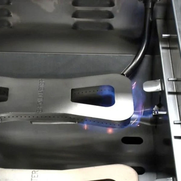 Broilmaster B Series 32 in Built In Gas Griddle Burner flame