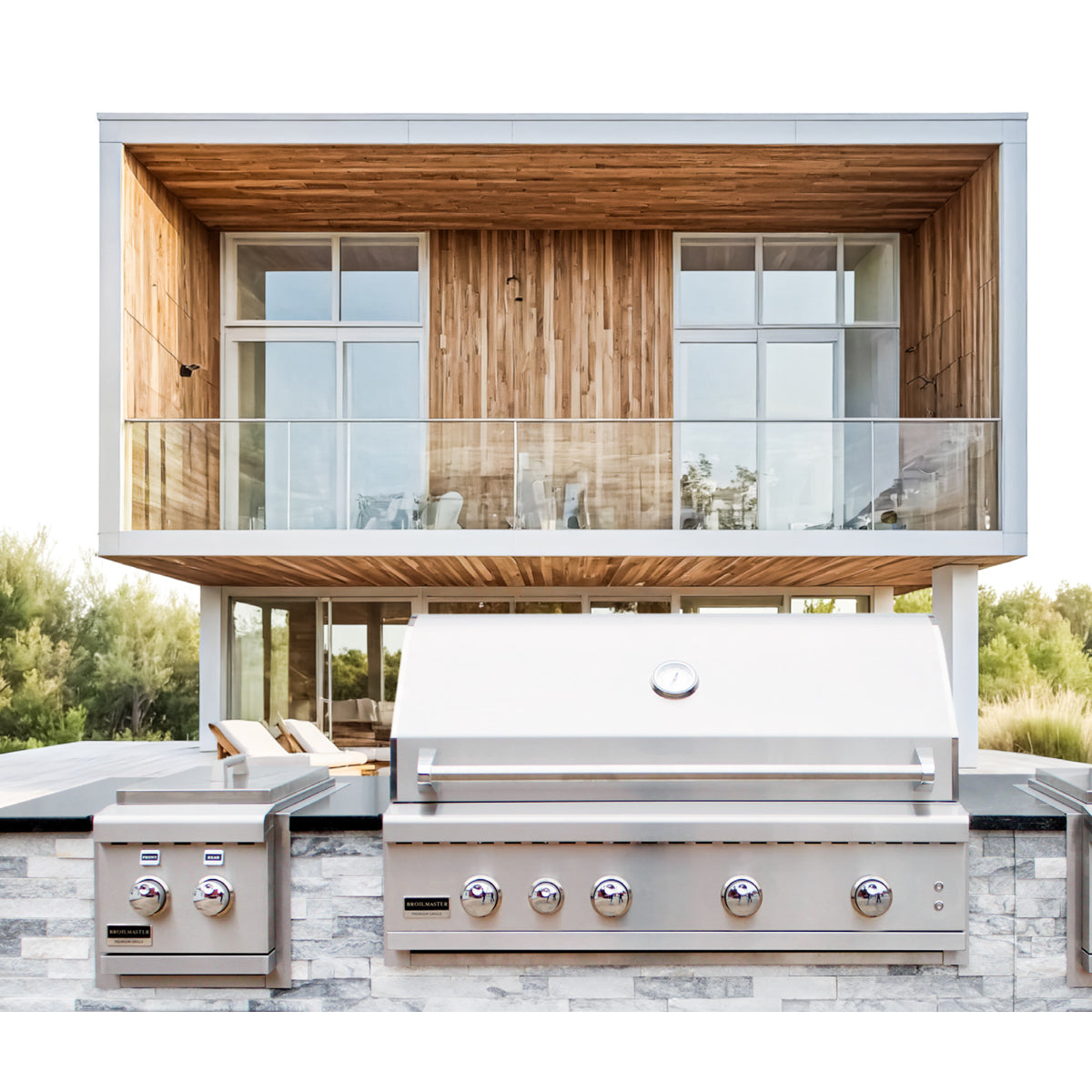 Broilmaster B Series Loaded 40 in Built In Gas Grill Lifestyle