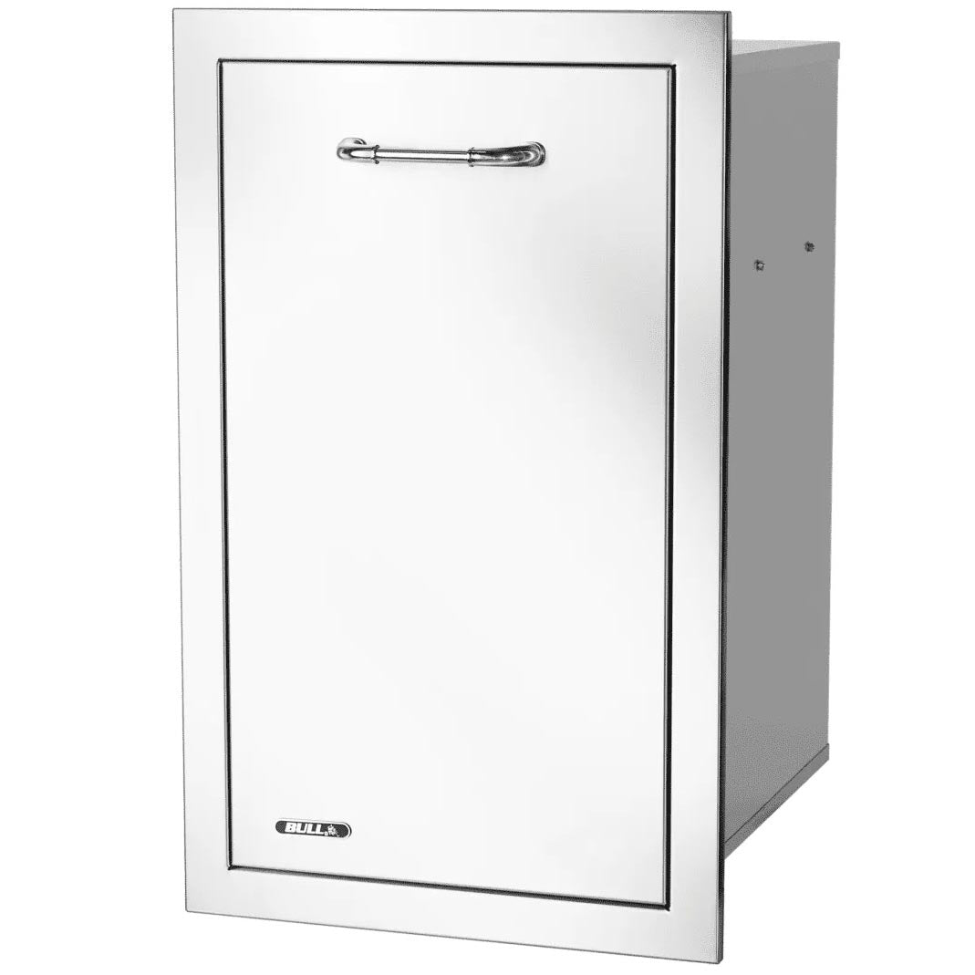 Bull 16-Inch Stainless Steel Roll-Out Narrow Trash Bin4