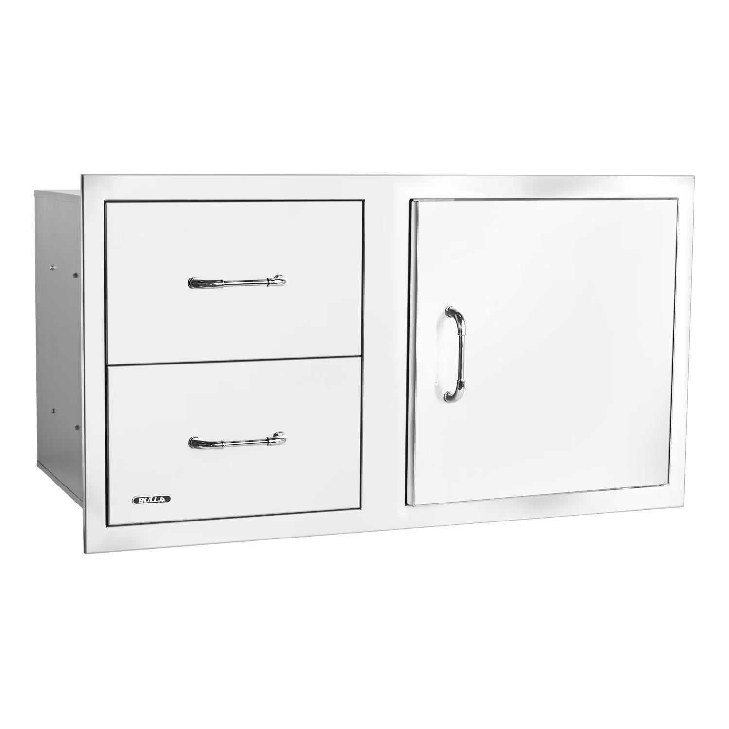 Bull 30-Inch Stainless Steel Access Door Double Drawer Combo with Reveal3