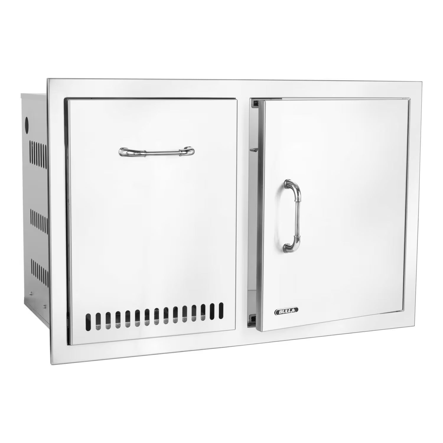 Bull 32-Inch Stainless Steel Access Door Propane Drawer Combo With Reveal3