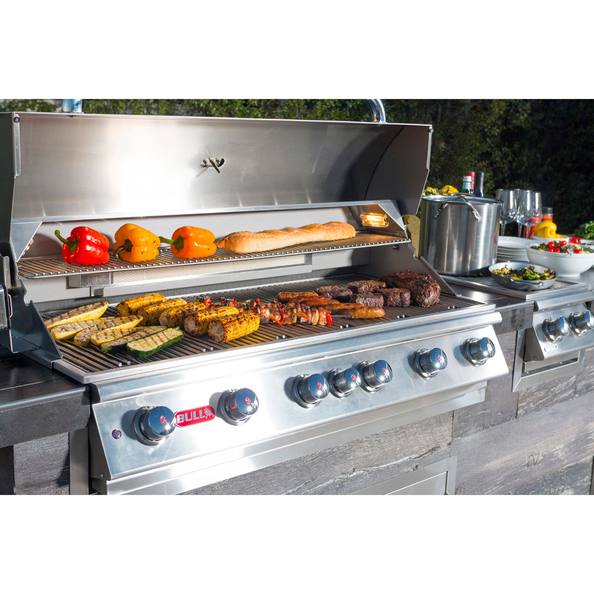 Bull Diablo 46 6 Burner Built In Gas Grill Lifestyle 6
