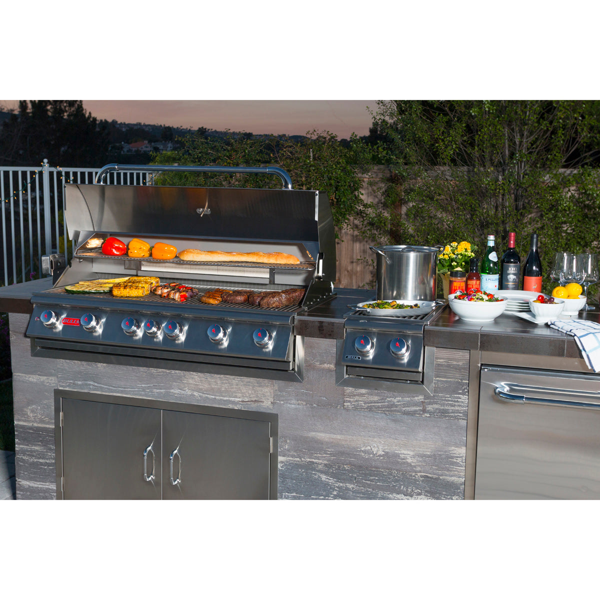Bull Diablo 46 6 Burner Built In Gas Grill Lifestyle 8