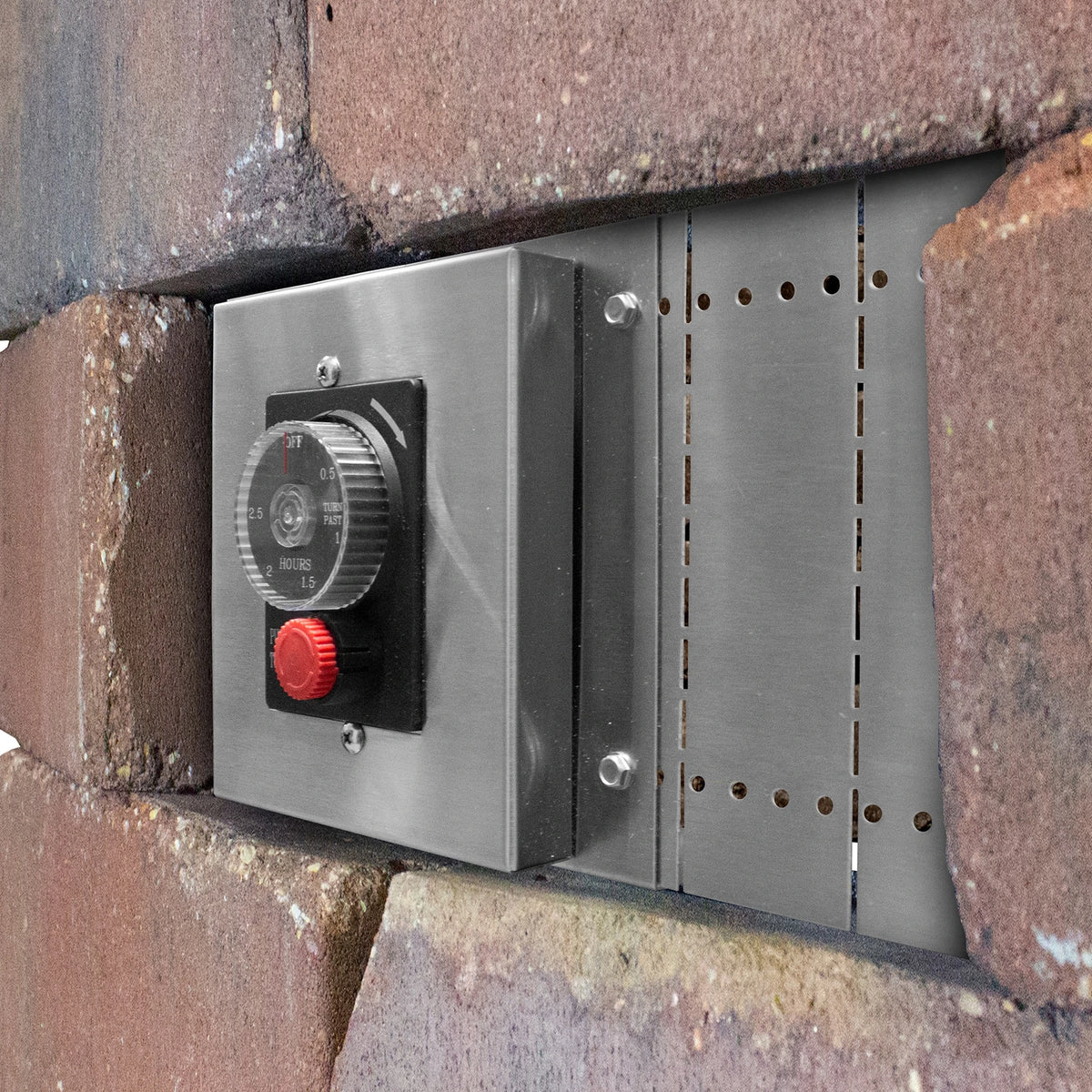 Summerset Control Panel for 1-Hour Gas Timer installed in an island