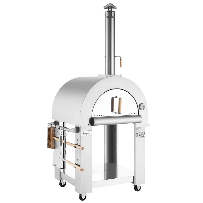 Empava Outdoor Wood Fired Pizza Oven PG01 Front Angle Right