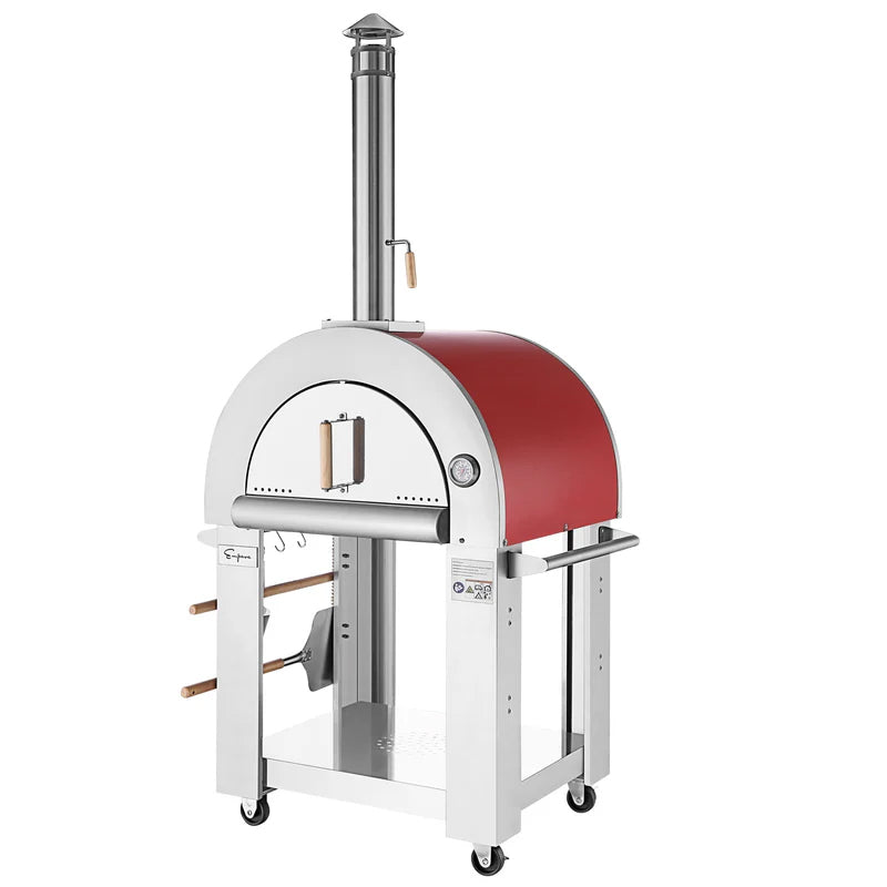 Empava Outdoor Wood Fired Pizza Oven PG06 Front Angle Left