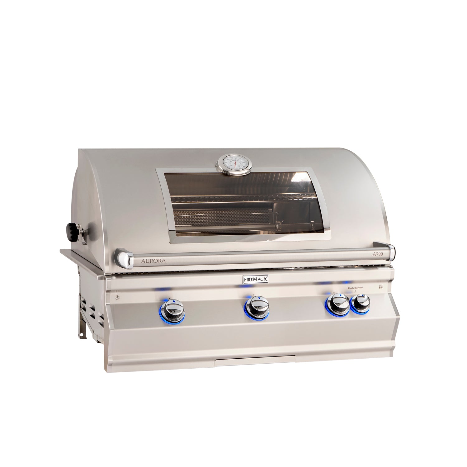 Fire Magic Aurora A790i 36 in Built In Gas Grill Closed with Window