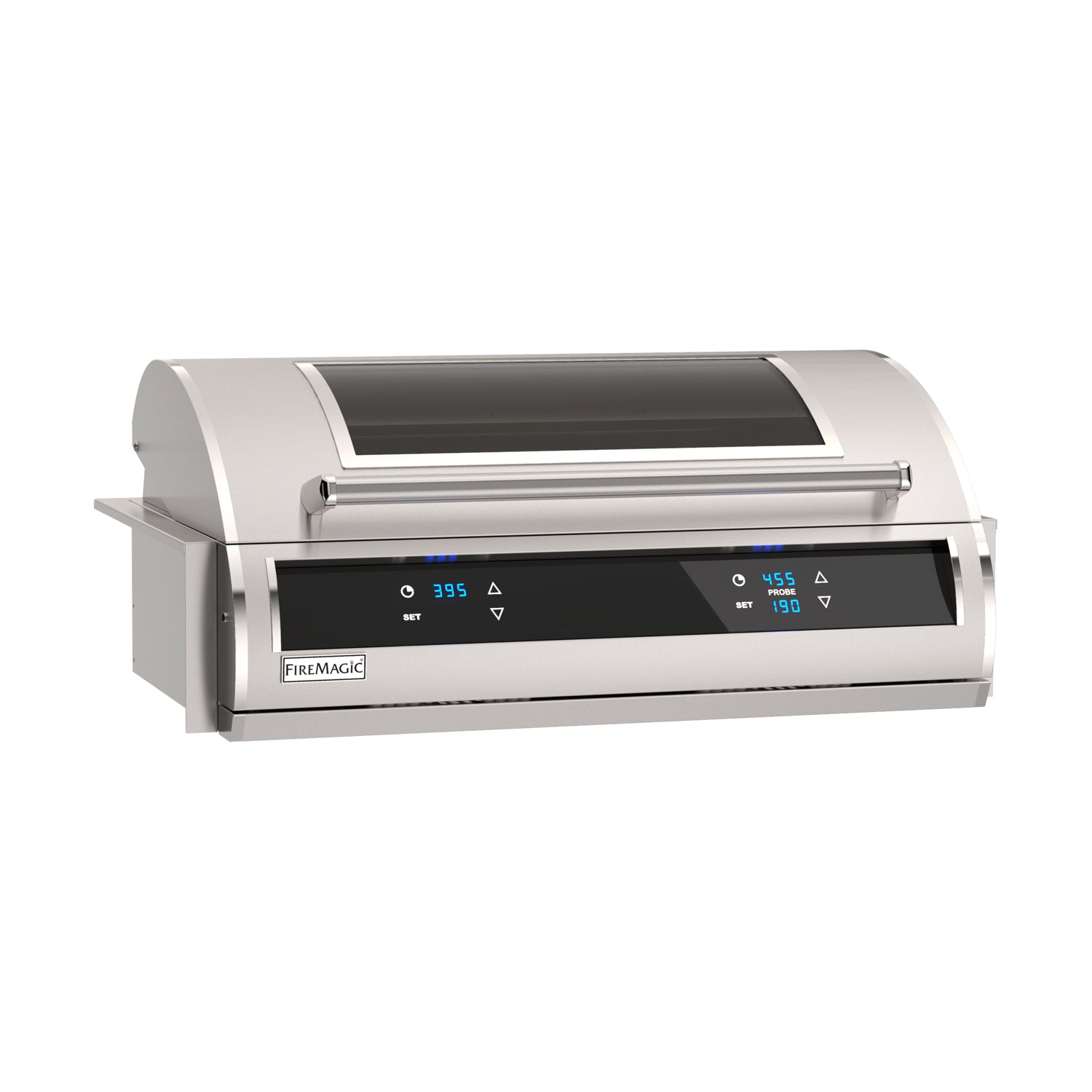 Fire Magic EL500i 31 Built In Digital Controlled Electric Grill Closed Angle 2 Controls with Window