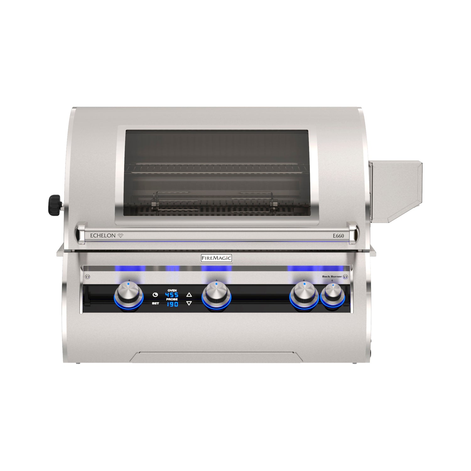 Fire Magic Echelon E660i 30 Built In Gas Grill Digital Closed with Window