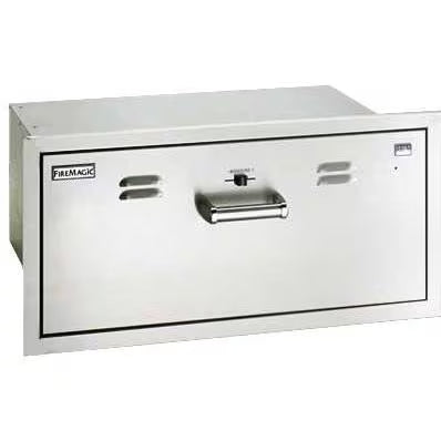 Fire Magic Premium Flush 30-Inch Built-In 110V Electric Stainless Steel Warming Drawer