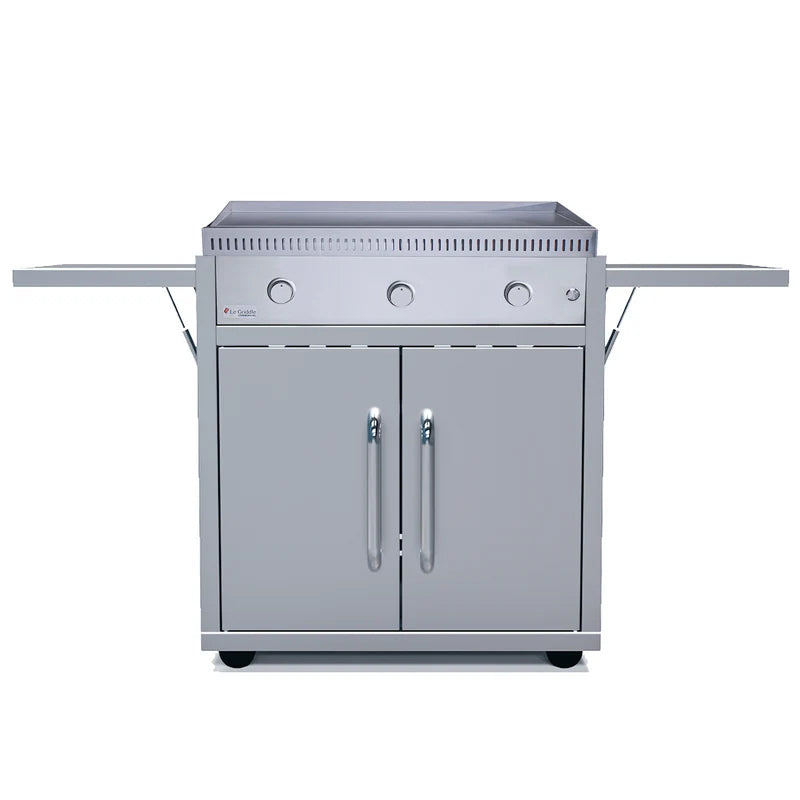 Le Griddle Commercial Series 105 41" gas griddle on freestanding stainless cart