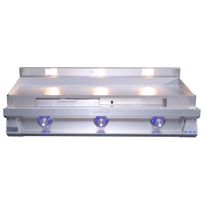Le Griddle Pro Series 105 41" gas griddle (OML105P3) – grease tray door open