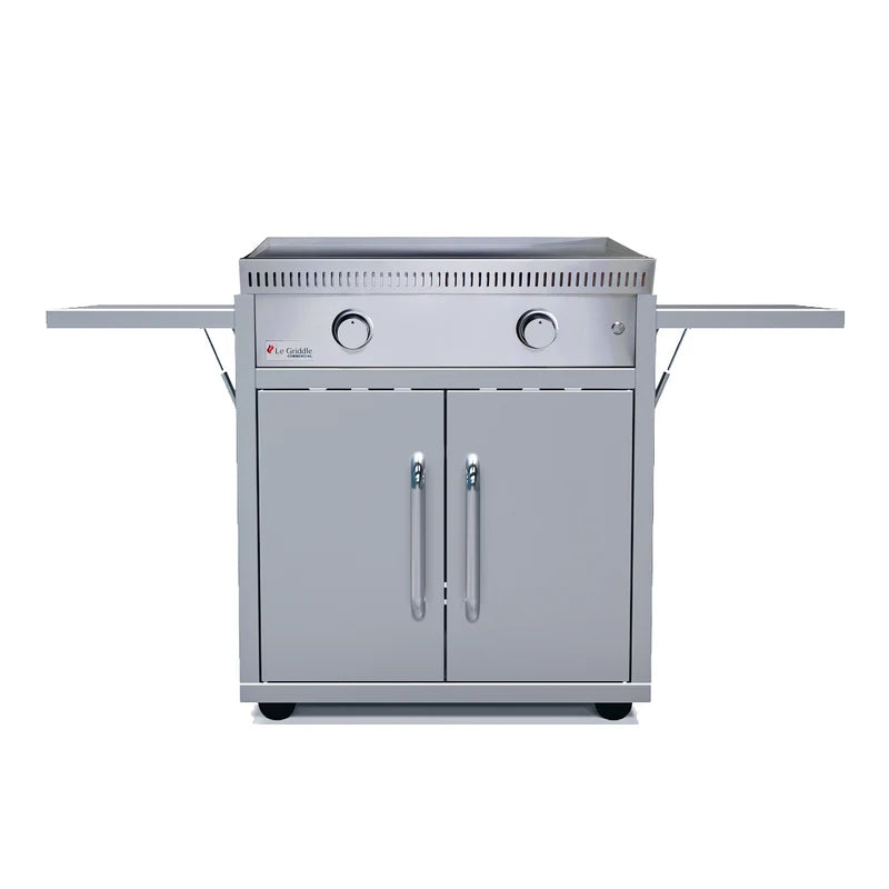 Le Griddle Commercial Series 75 30" gas griddle on freestanding stainless cart