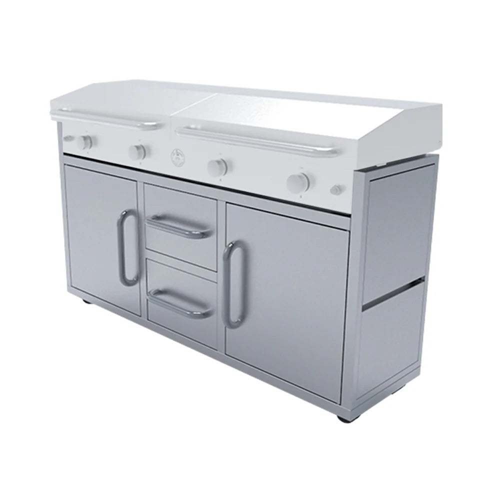 Le Griddle The Grand Texan Freestanding Angle Closed