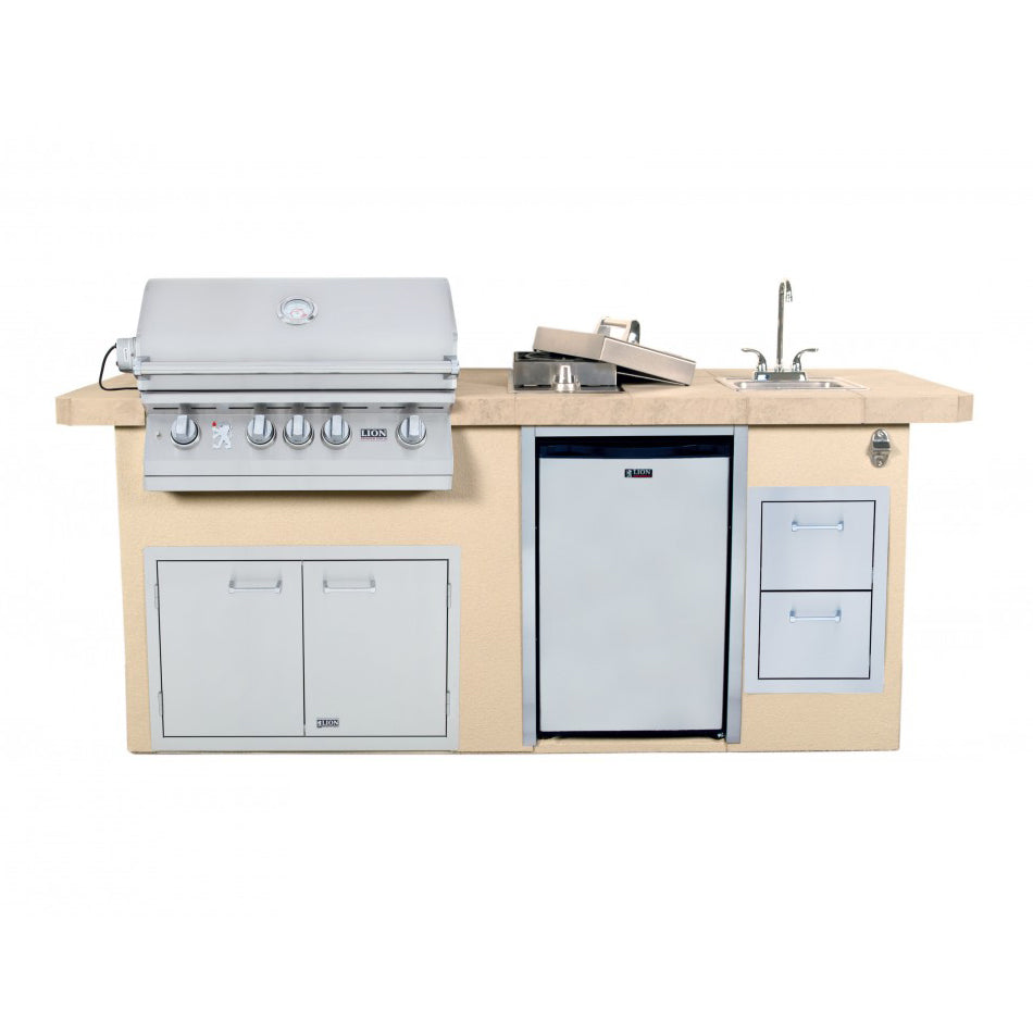 Lion Premium Grills Resort Q BBQ Island2