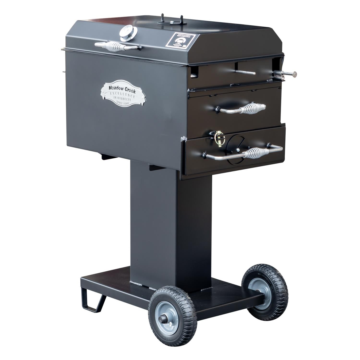 Meadow Creek BBQ26S Chicken Cooker Charcoal Pullout Pedestal