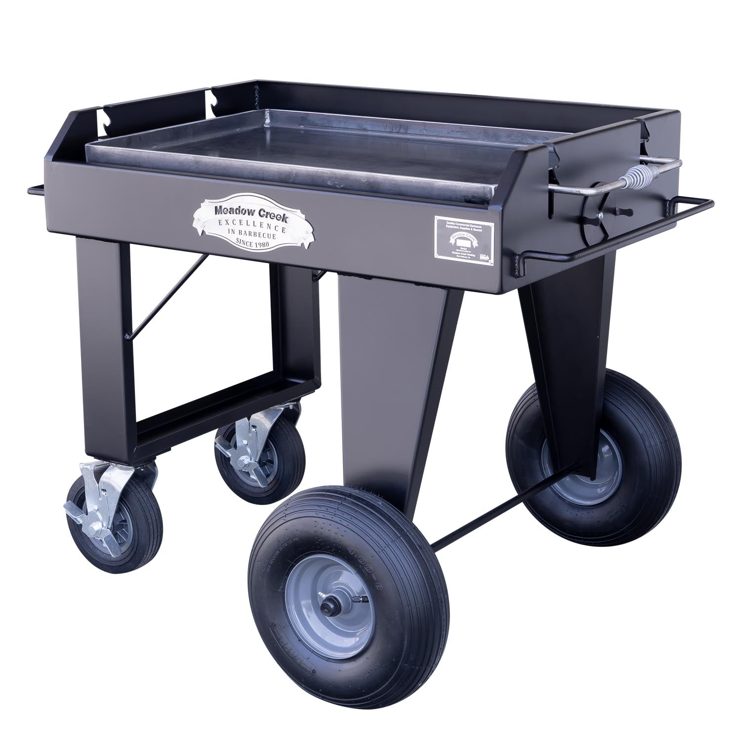 Meadow Creek BBQ36 Charcoal Grill Griddle 2