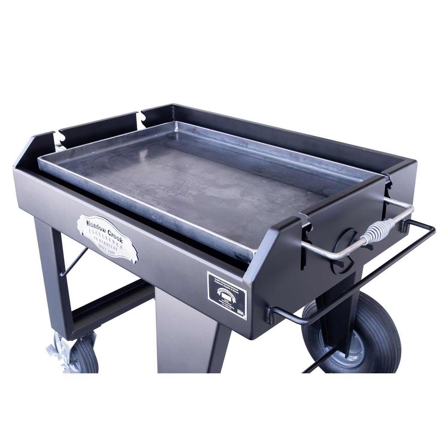 Meadow Creek BBQ36 Charcoal Grill Griddle 3