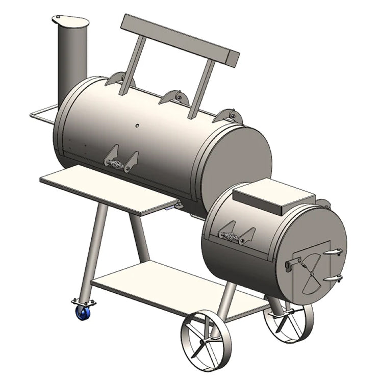 Old Country BBQ Pits Brazos DLX Offset Charcoal Smoker - Specifications - 2
