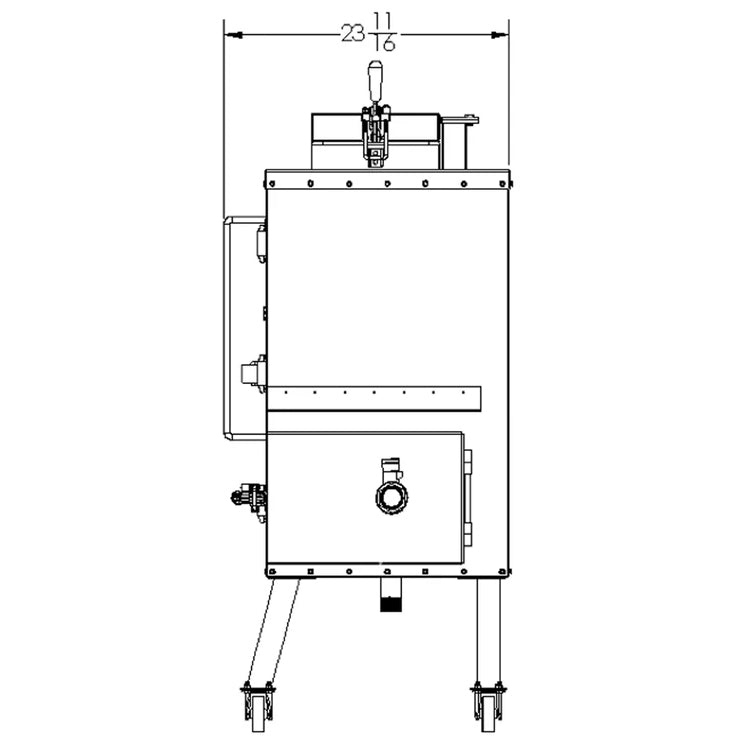 Old Country BBQ Pits Insulated Gravity-Fed Charcoal Smoker - Specifications 1