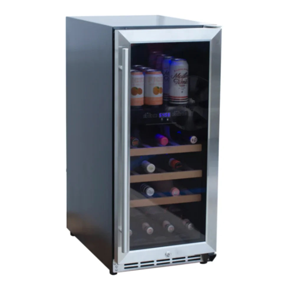 RCS 15 Wine Cooler Refrigerator with Glass Window - 3.2 Cu. Ft. 1
