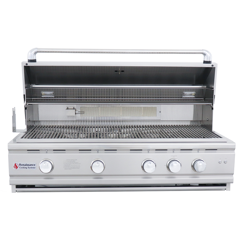 RCS Cutlass Pro 42 in Built In Gas Grill Front Open