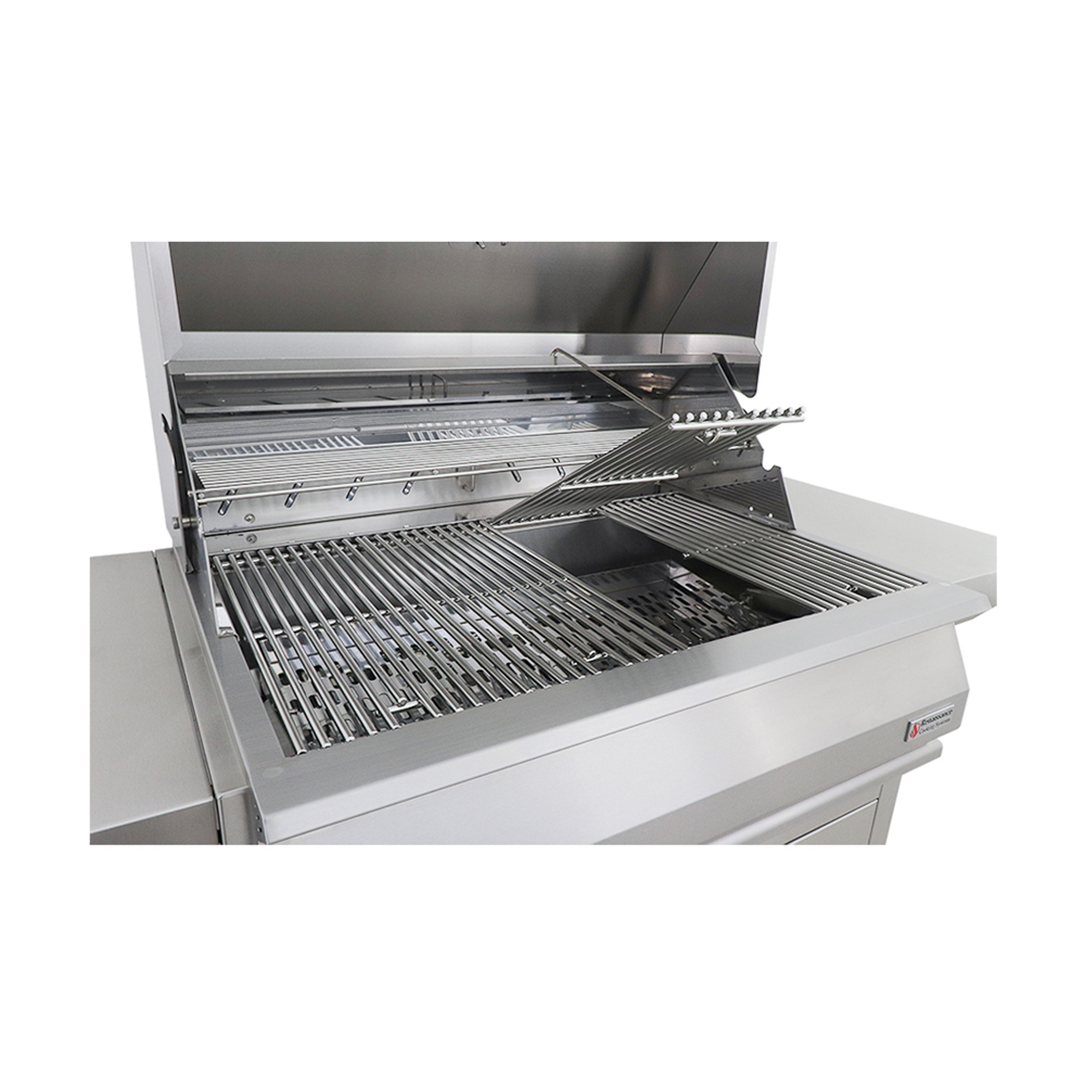 RCS Premier 32 in Charcoal Grill lifted grate