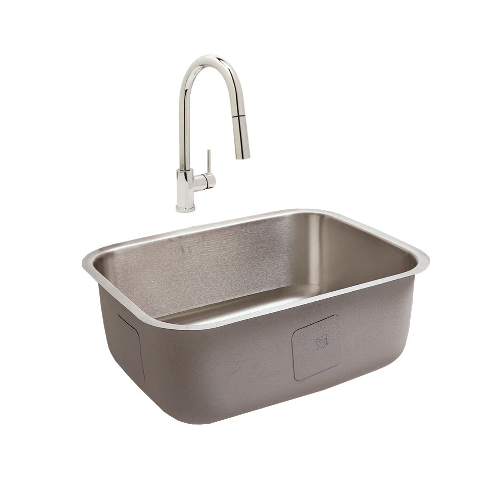 RCS Stainless Undermount Sink Pull Down Faucet 4