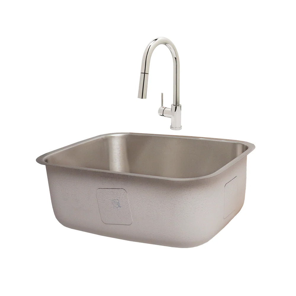 RCS Stainless Undermount Sink Pull Down Faucet 5