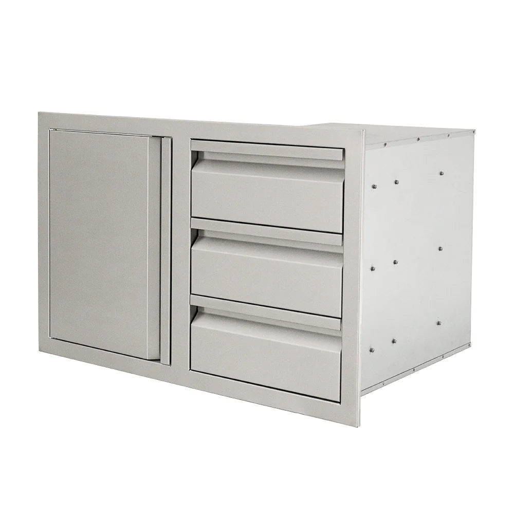 RCS Triple Drawer Door Combo with Soft Close 4