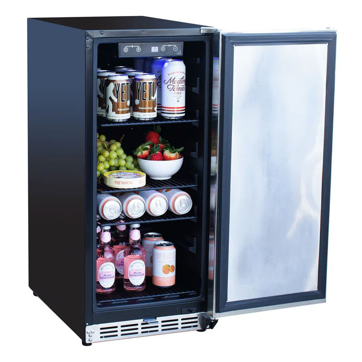Summerset 15-Inch Outdoor Rated Fridge with Stainless Door5