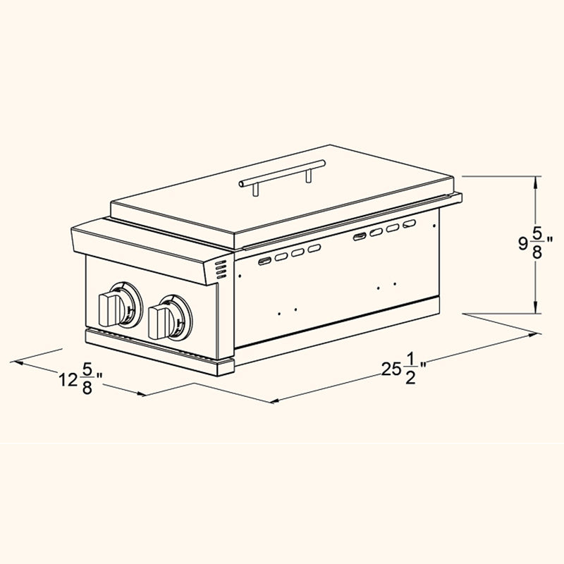 Summerset Single Double Burner Spec